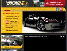 Tablet Screenshot of mirrorfinishvaleting.com